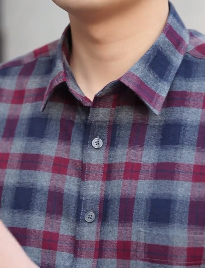 Checked cotton shirt
