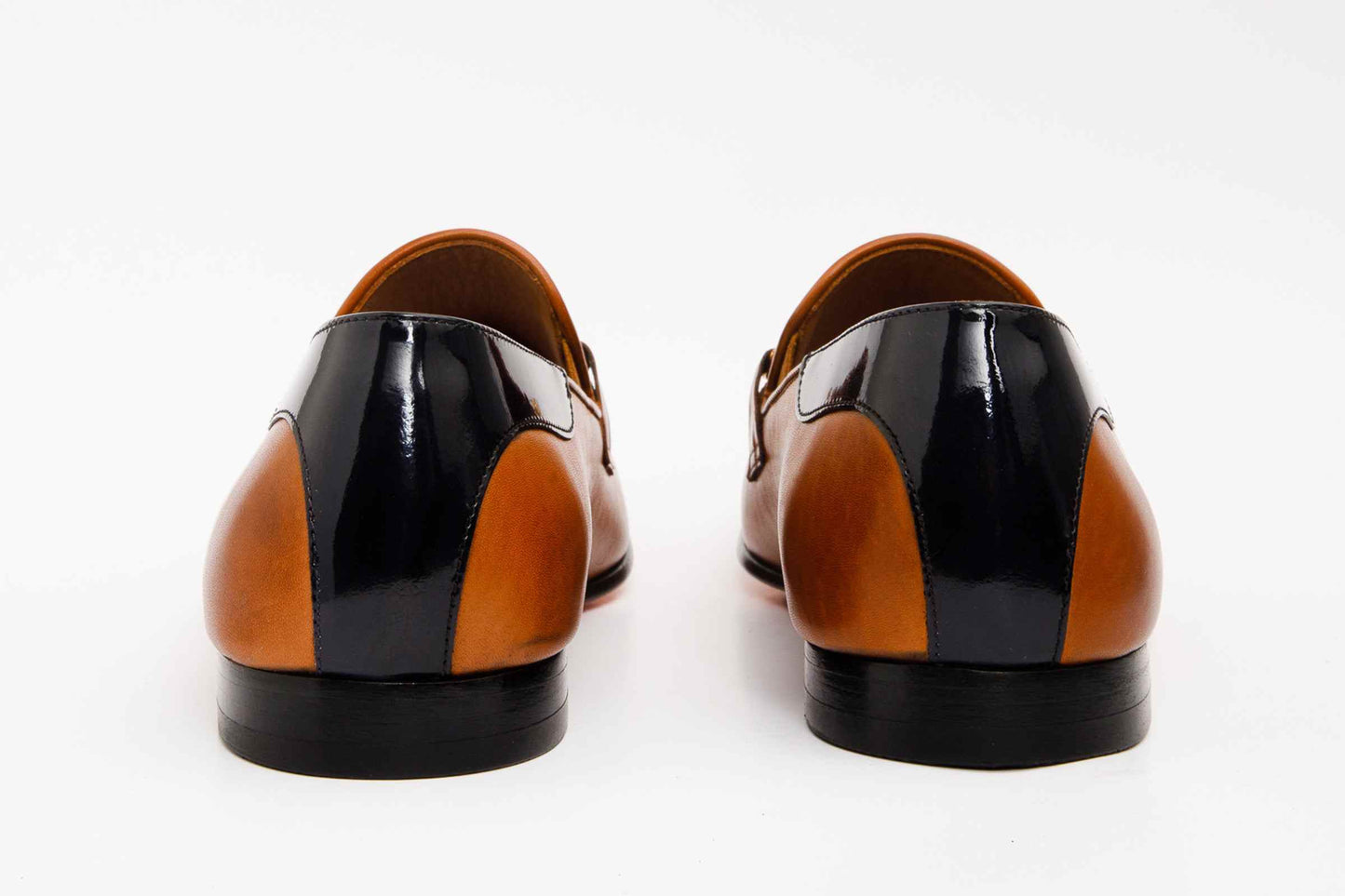 Black Leather shoe Bit Loafer Men Shoes