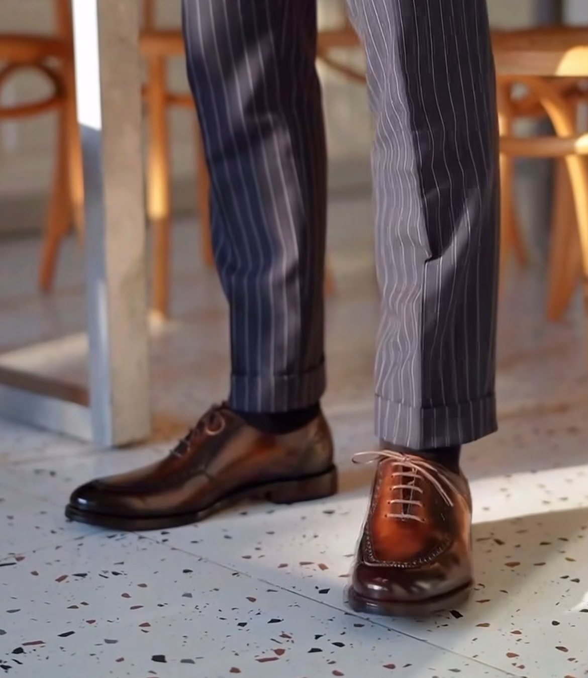 Men's Business Patent Leather Oxfords