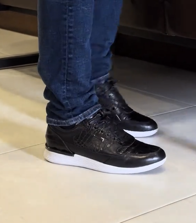 Handmade Crocodile Leather Sneakers