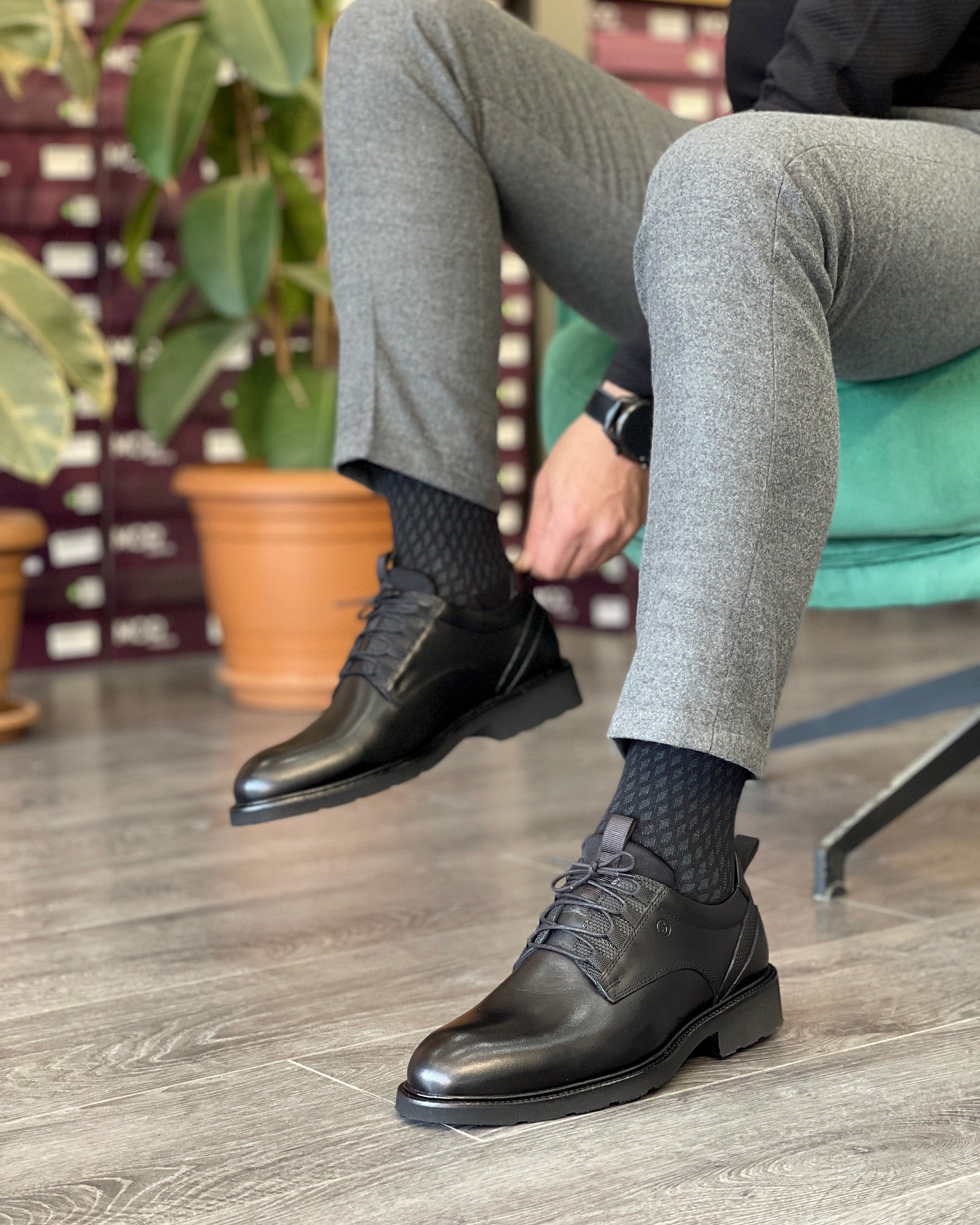 Men's business leather shoes
