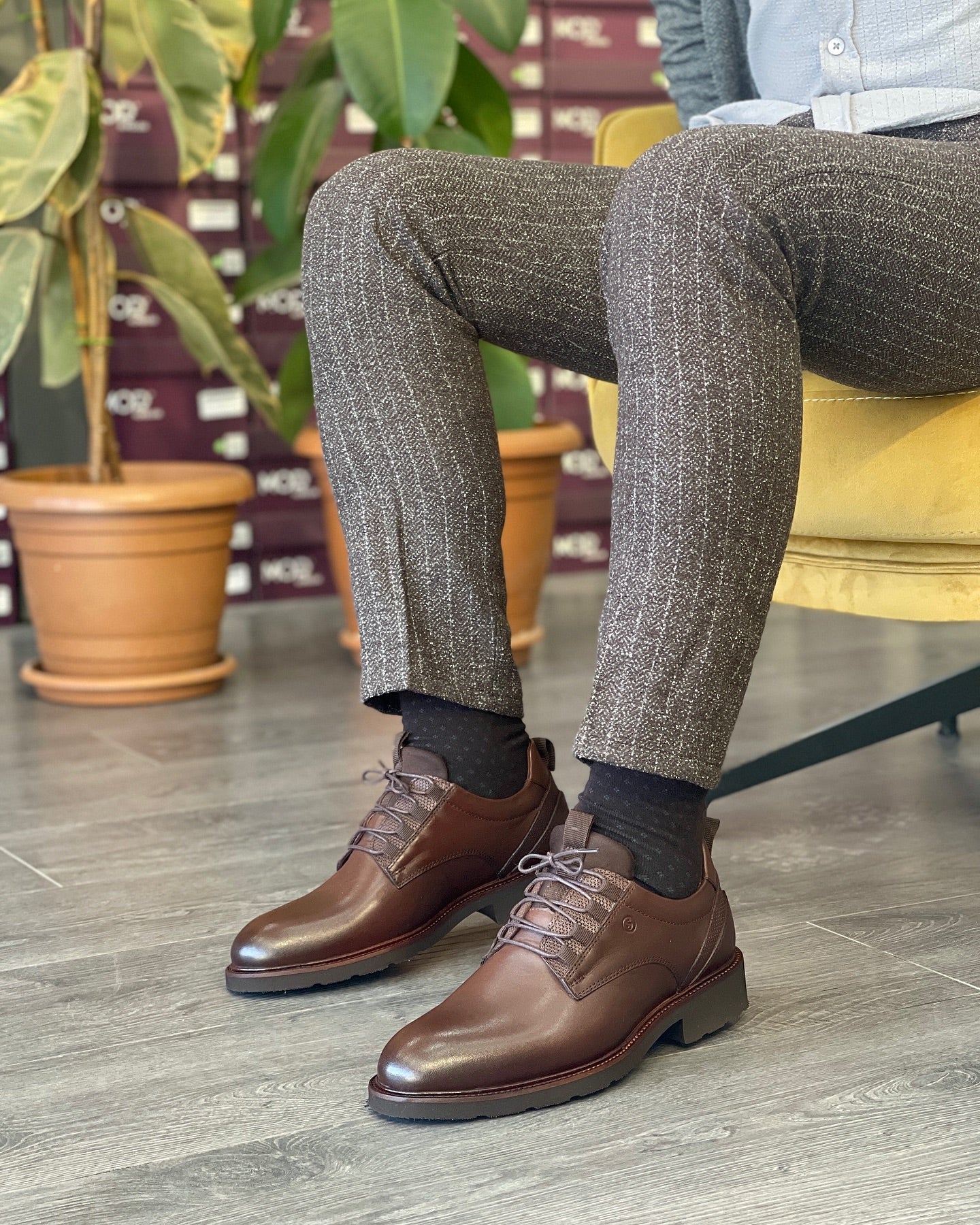Men's business leather shoes