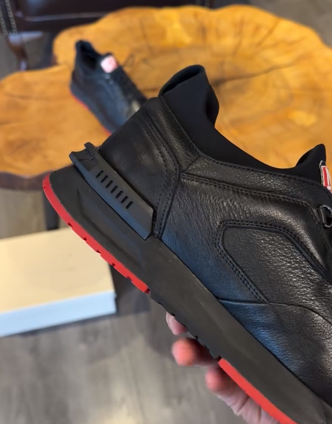 Men's Fashion Lace-up Leather Sneakers