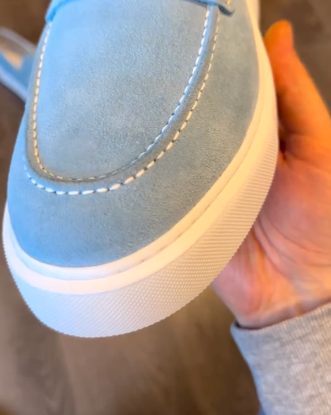 Platform Suede Loafers