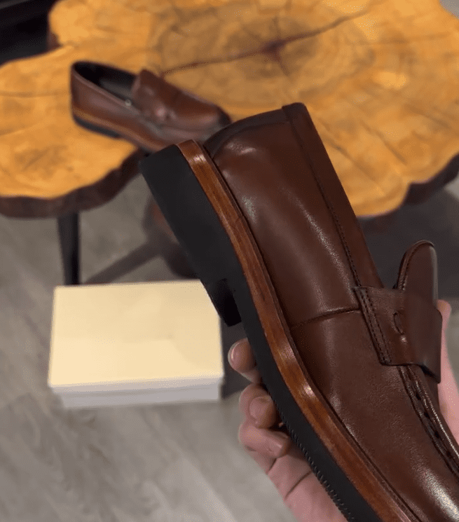 Genuine Leather Slip-On Loafers