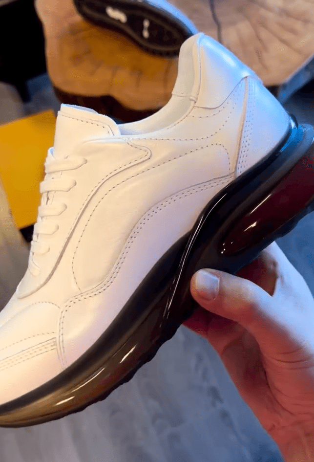 Men's Fashion Genuine Leather Air Cushion Sneakers