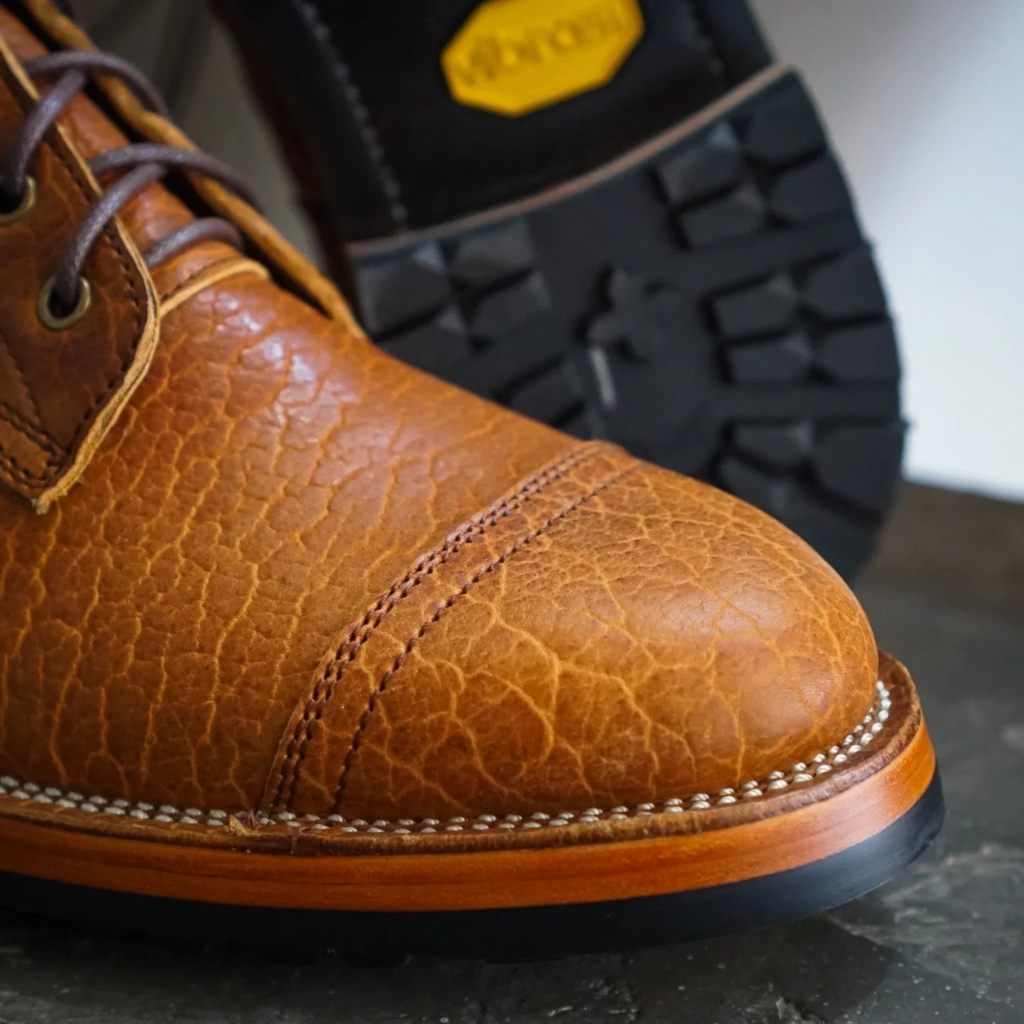 Men's Handmade Bison Leather Boots