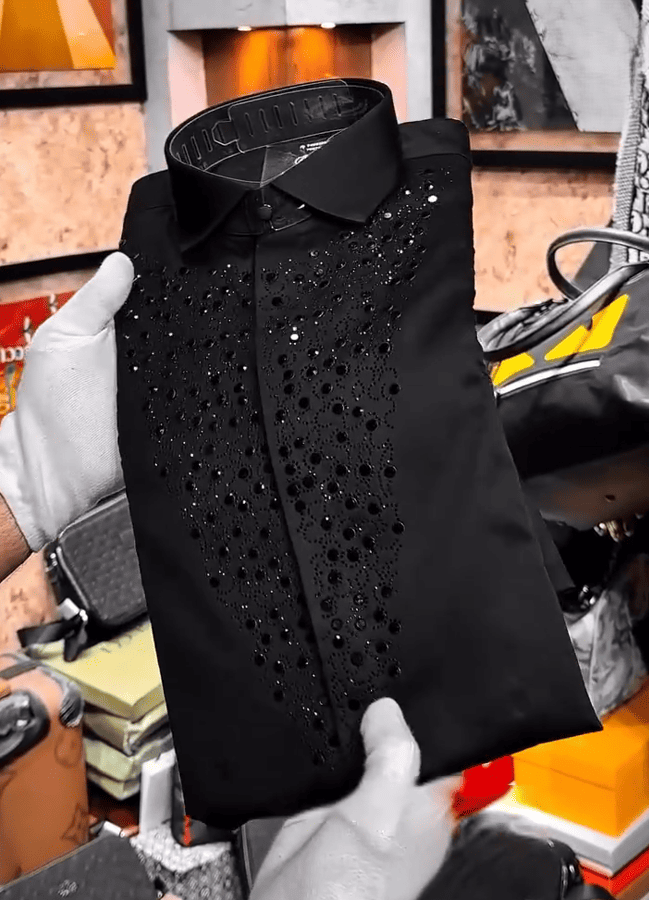 Shining Sequin Business Shirt