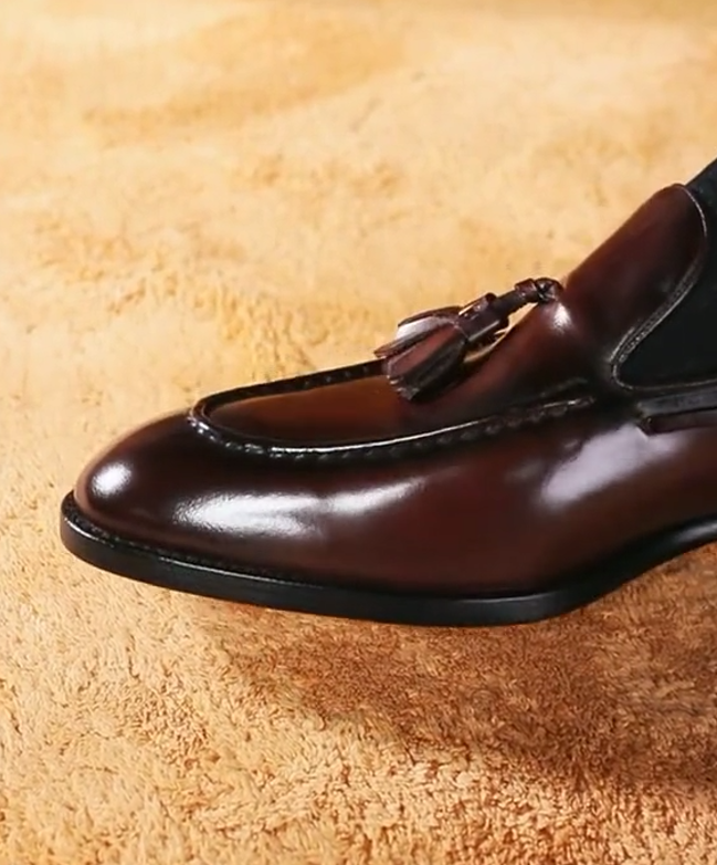 Handmade Genuine Leather Tassel Loafers