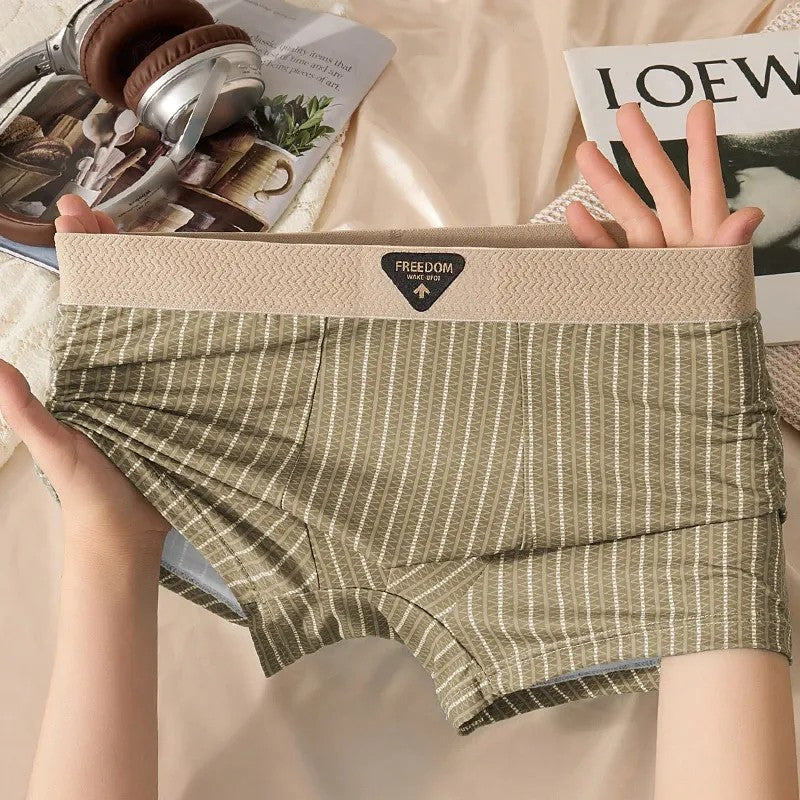Braided belt ice silk boxer briefs