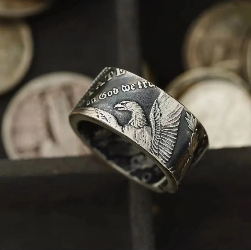 Craft Handmade Morgan Silver Coin Bangle/Ring