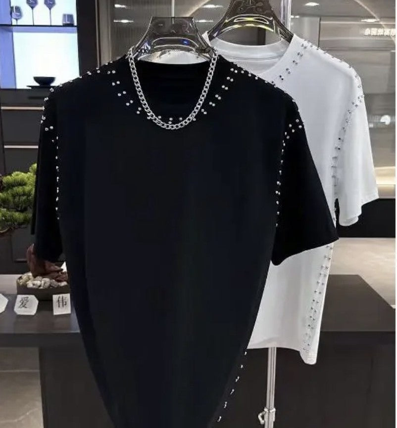New summer rivet short sleeves