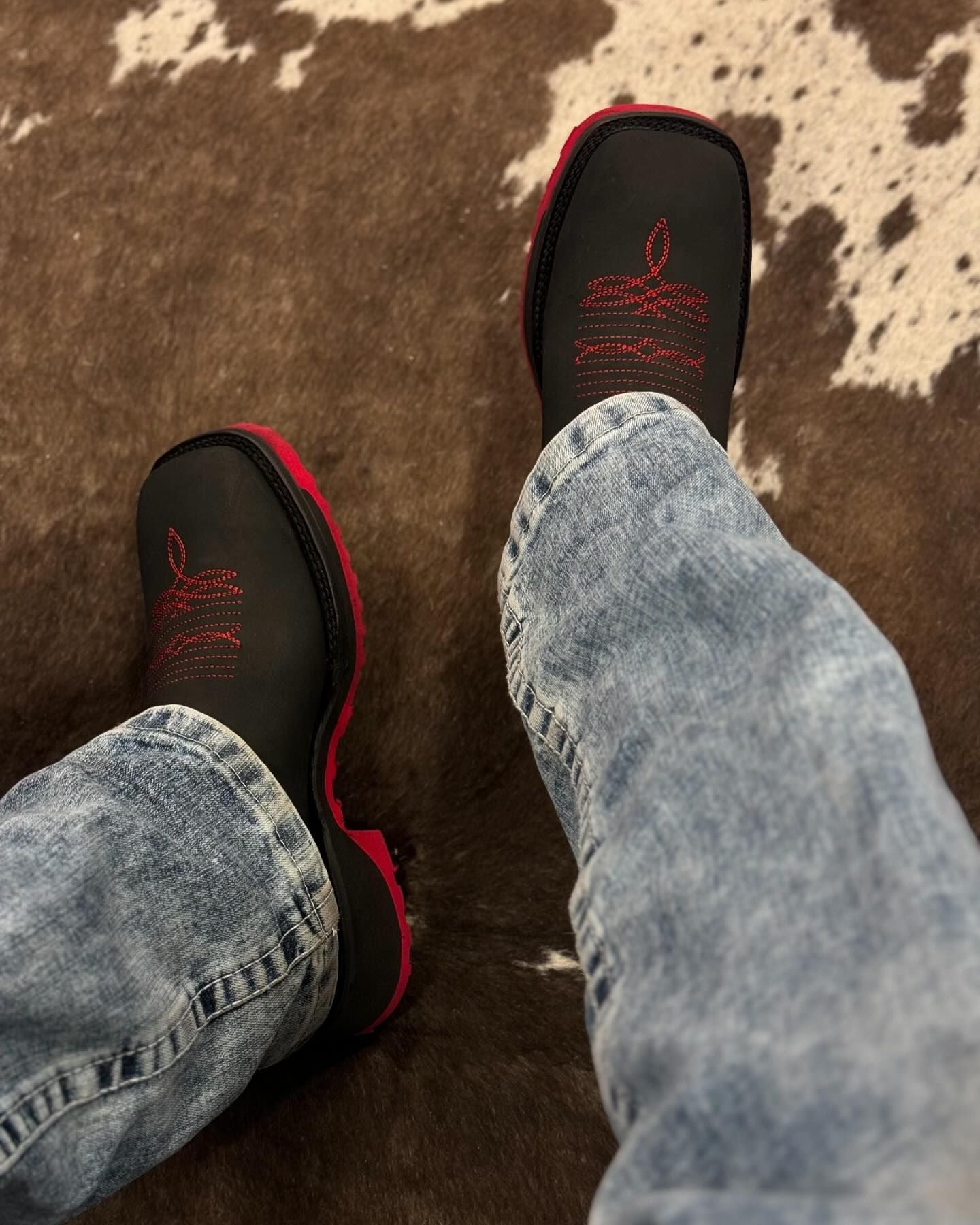 MEN SQUARE TOE WESTERN BOTIN