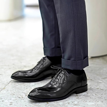 Leather Brogue Oxford Shoes