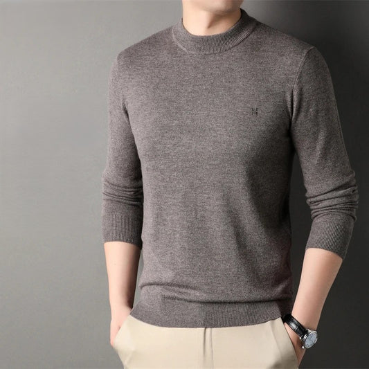 Mens Half Turtleneck Regular Fit Knitwear Sweater