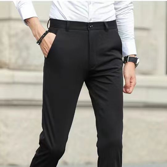 Men's Cotton Slim Fit Casual Trousers