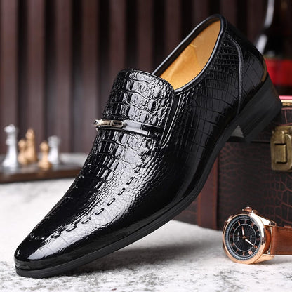 Business crocodile leather shoes