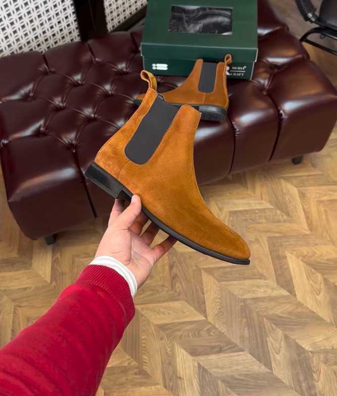 Suede Chelsea ankle boots