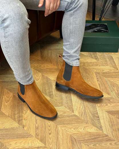 Suede Chelsea ankle boots