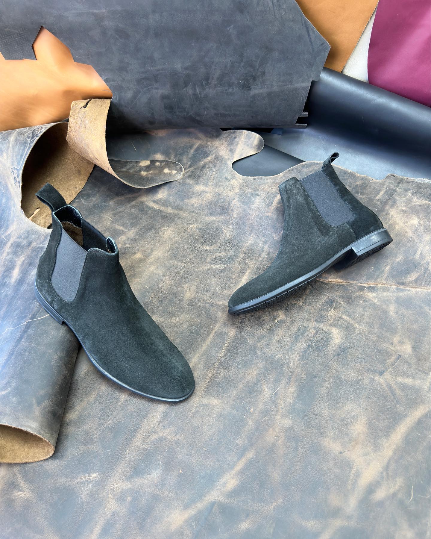 Suede Chelsea ankle boots