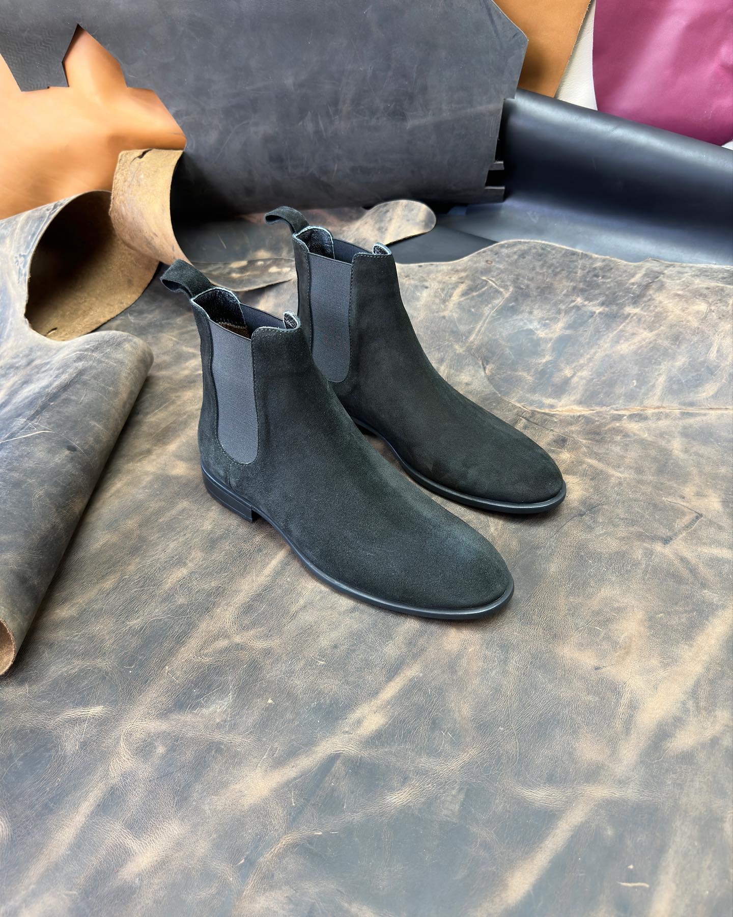 Suede Chelsea ankle boots