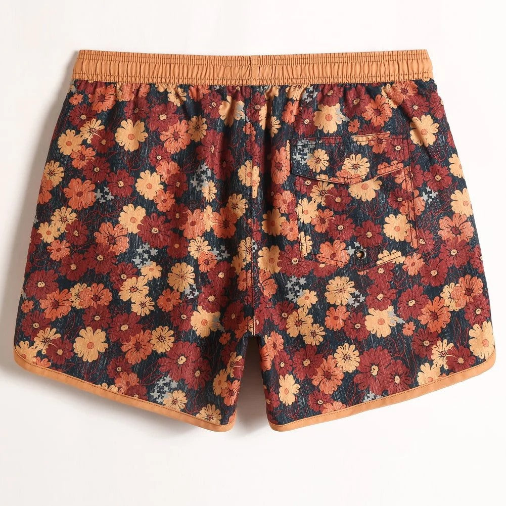 FloraFever Daisy Print Swim Trunks