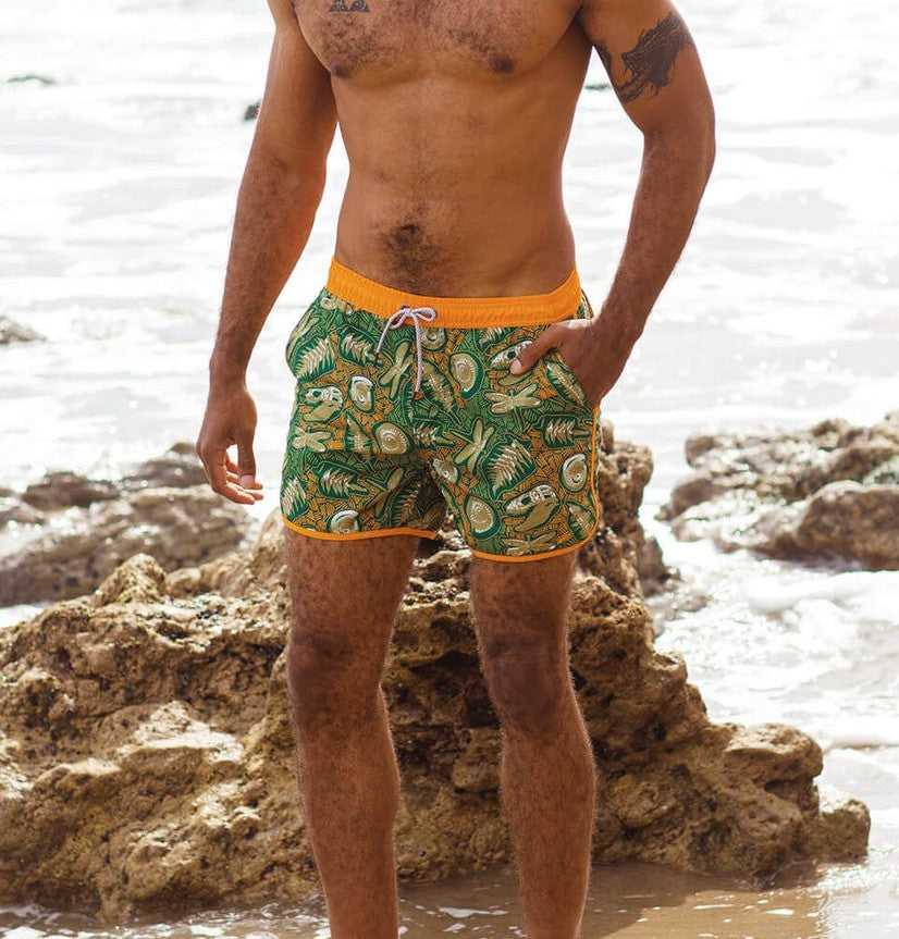 TropicalVibe Jurassic Jungle Swim Trunks