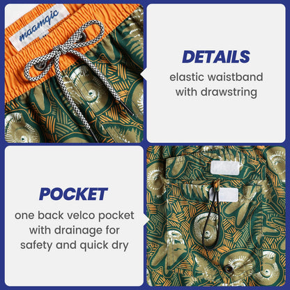TropicalVibe Jurassic Jungle Swim Trunks