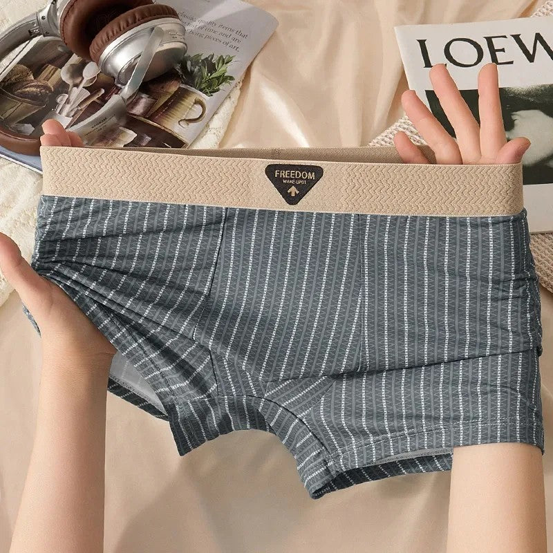 Braided belt ice silk boxer briefs