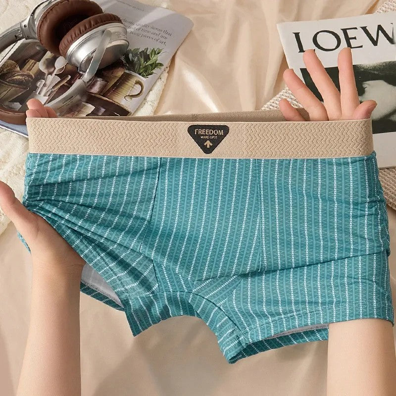 Braided belt ice silk boxer briefs