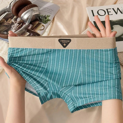 Braided belt ice silk boxer briefs