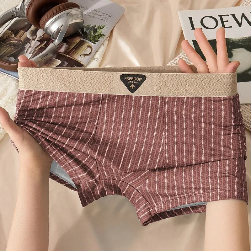 Braided belt ice silk boxer briefs