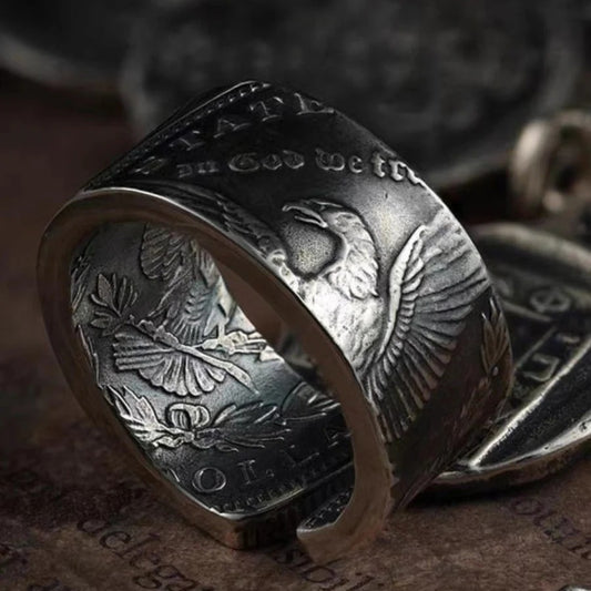 Craft Handmade Morgan Silver Coin Bangle/Ring