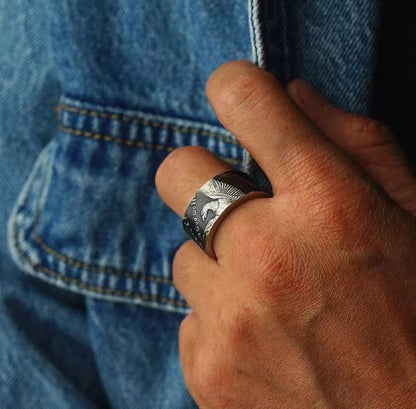 Craft Handmade Morgan Silver Coin Bangle/Ring