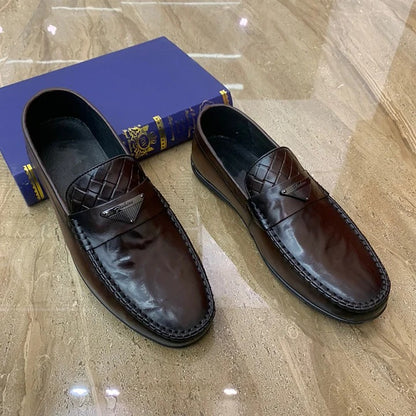 British Style Soft Leather Casual Loafers