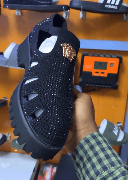 Luxury Men's Fashion Rhinestone Sandals