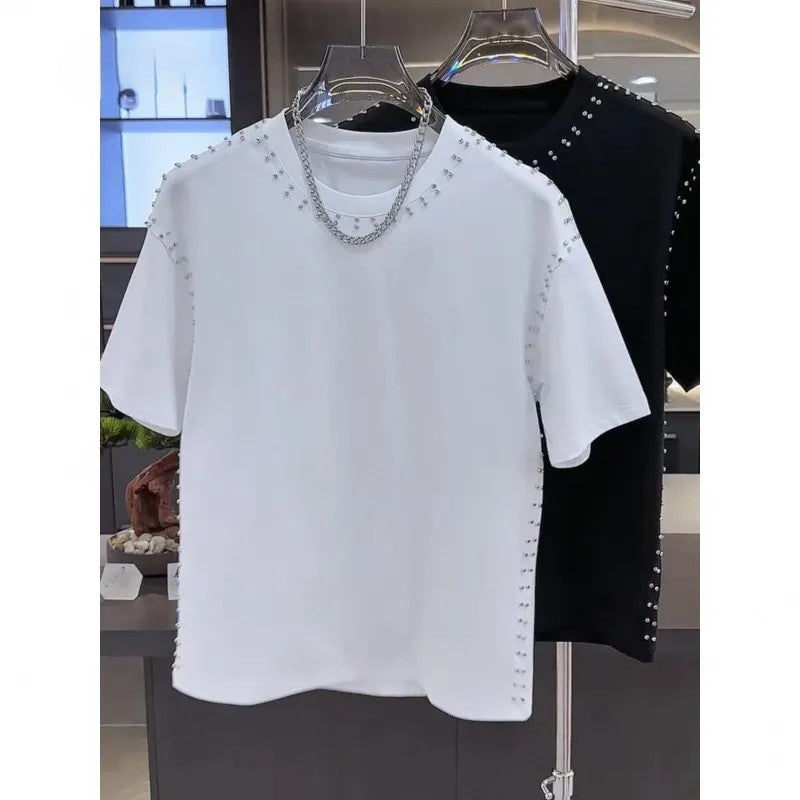 New summer rivet short sleeves