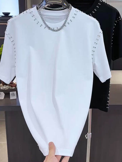 New summer rivet short sleeves