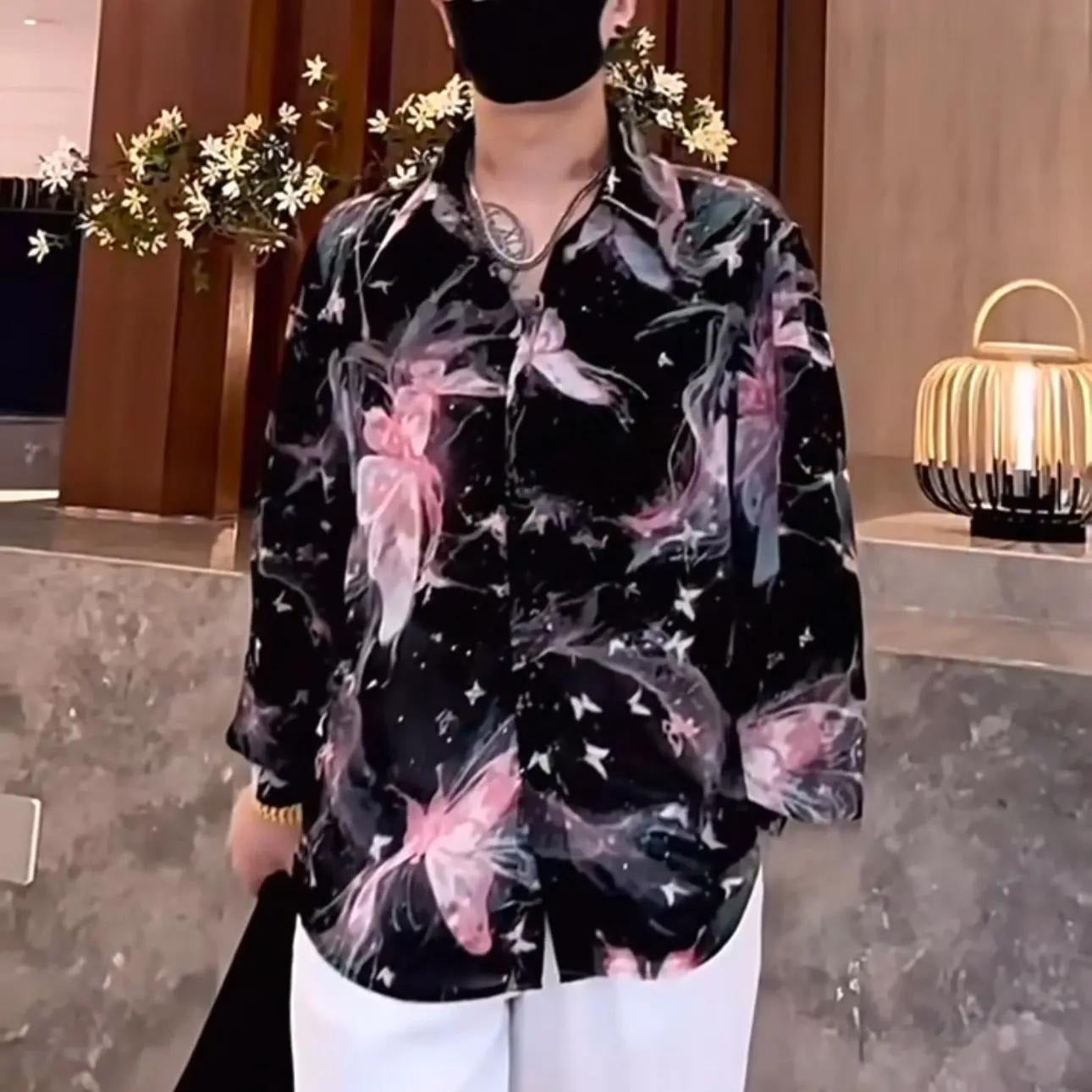 Colorful Butterfly Starlight Casual Shirt