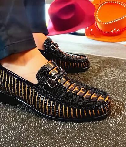 Men's Leather Crocodile Pattern Shoes