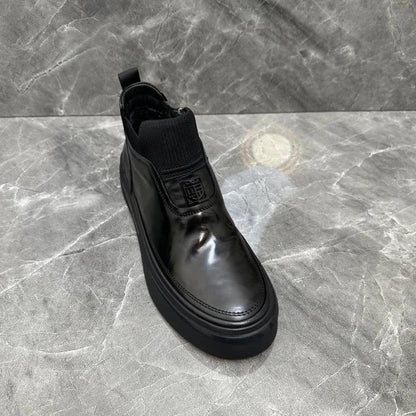Men's genuine leather ankle boots