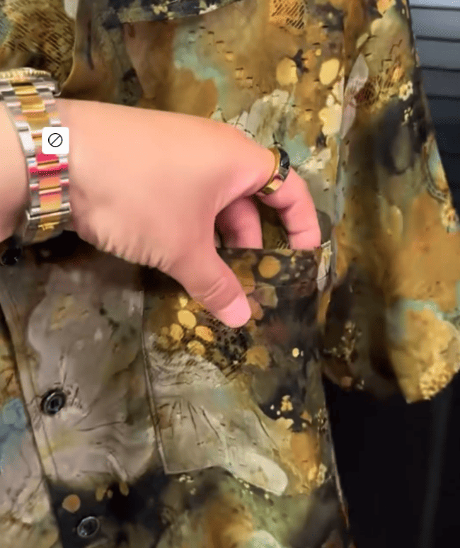 Premium reflective floral texture shirt