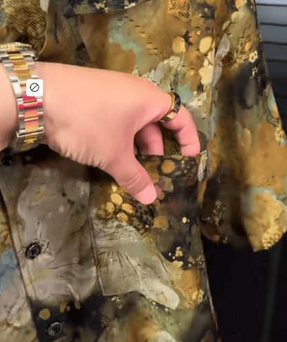 Premium reflective floral texture shirt