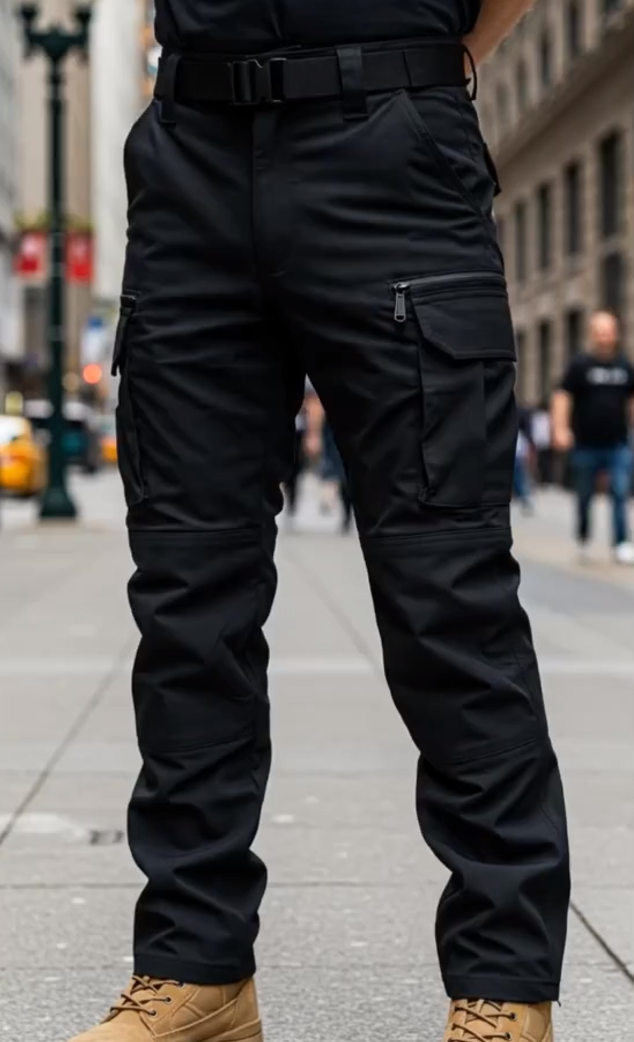 Durable Ripstop Polyester Men's Tactical Cargo Hiking Pants