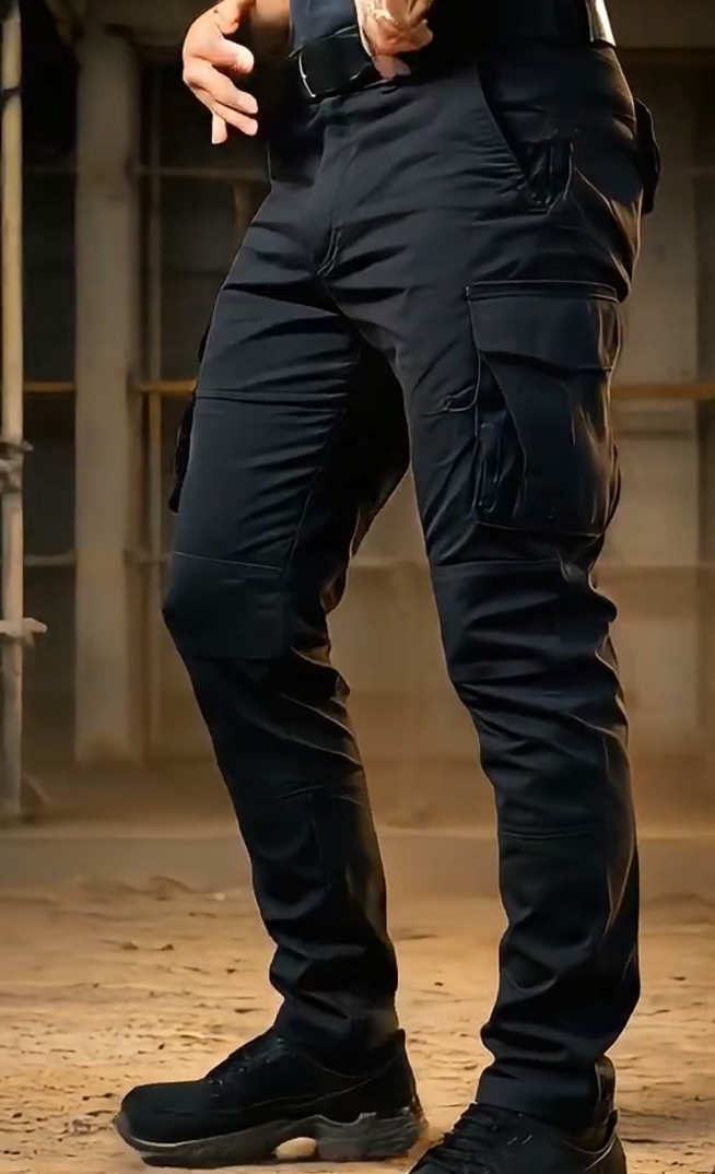 Durable Ripstop Polyester Men's Tactical Cargo Hiking Pants