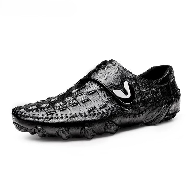 Cowhide High-grade Business Crocodile Grain Leather Shoes
