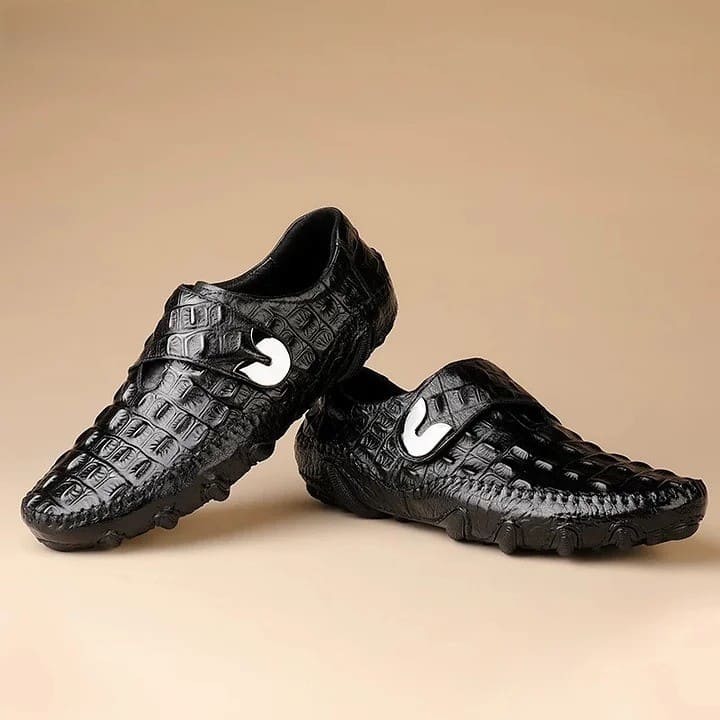 Cowhide High-grade Business Crocodile Grain Leather Shoes