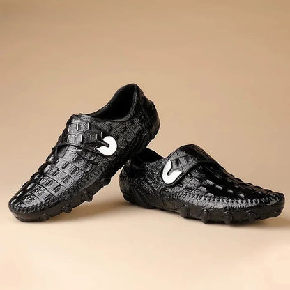 Cowhide High-grade Business Crocodile Grain Leather Shoes