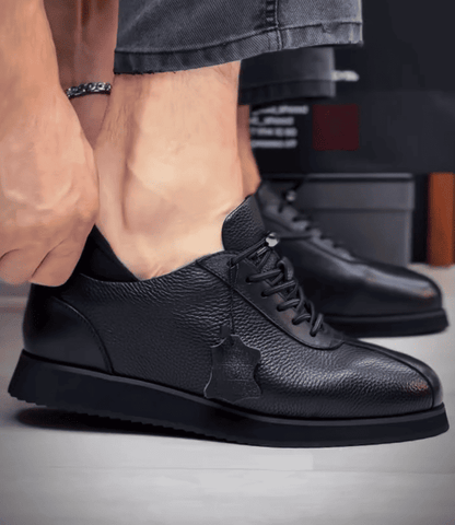 Genuine Leather Casual Black Shoes