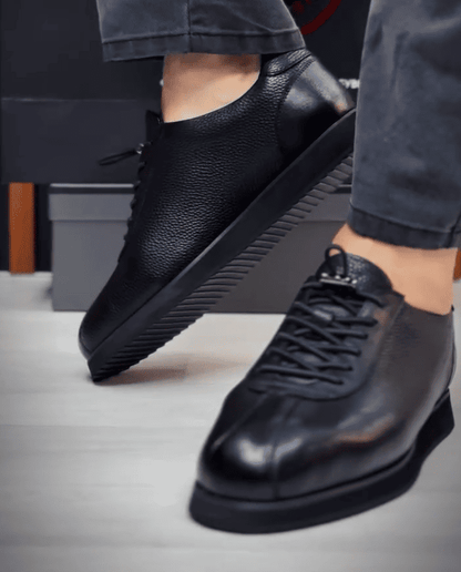 Genuine Leather Casual Black Shoes
